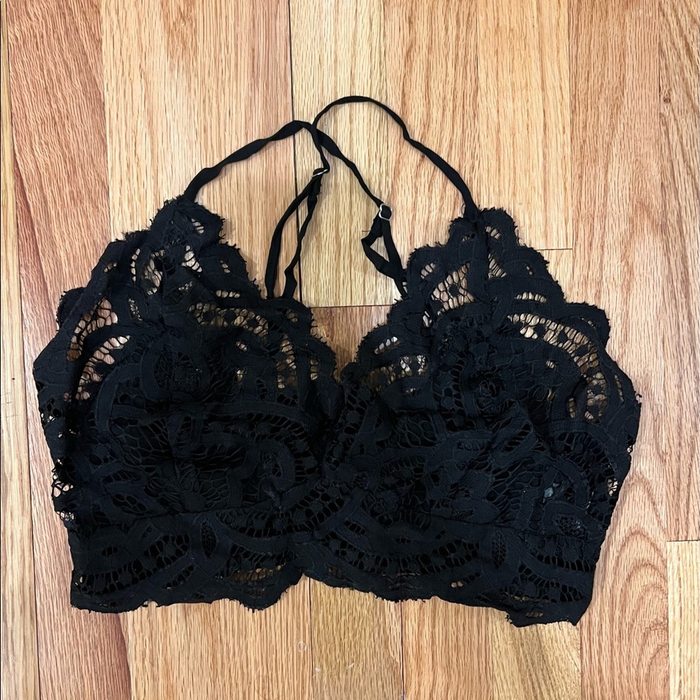 Free People Black Bralette Top